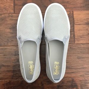 KEDS slip on gray sneakers